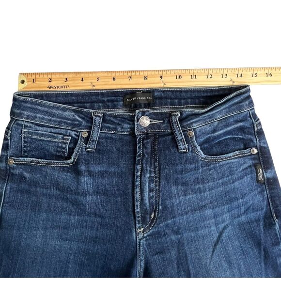 Silver Jeans Co‎ Womens Dark Wash High Note Skinny Jeans 28 - Picture 5 of 9